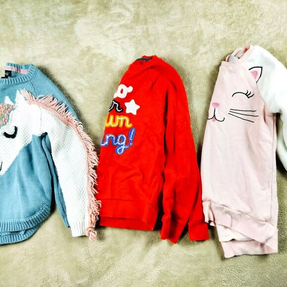 Little Ladies' Lounge: Girls' Sweaters and Sweatshirts Bundle (Size 6/6x) - Picture 1 of 15